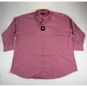 Daniel Ellissa Mens Dusty Rose Pink Dress Shirt‎ DS3001 21.5 35-36 Big and Tall